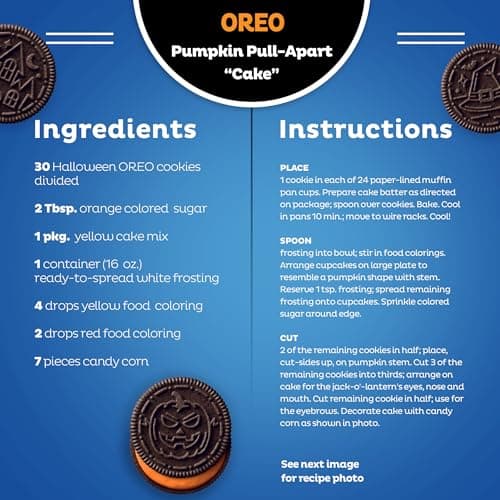 OREO Orange Creme Chocolate Sandwich Cookies, Limited Edition, Halloween Cookies, 18.71 oz - Image 8
