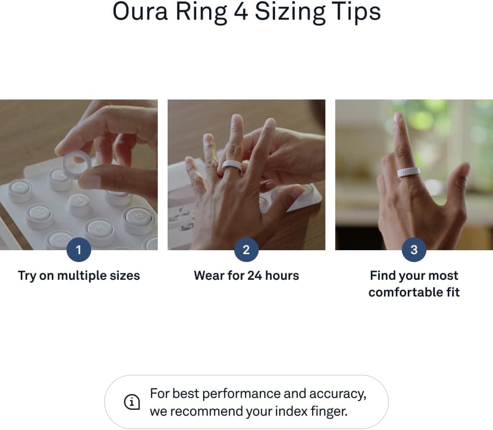 Oura Ring 4 - Silver - Size 8 - Size Before You Buy Silver 8 - Image 7