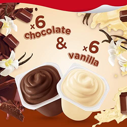Snack Pack Chocolate and Vanilla Pudding Cups Family Pack, Lunchbox Snack, 12 Count (Pack of 1) - Image 6