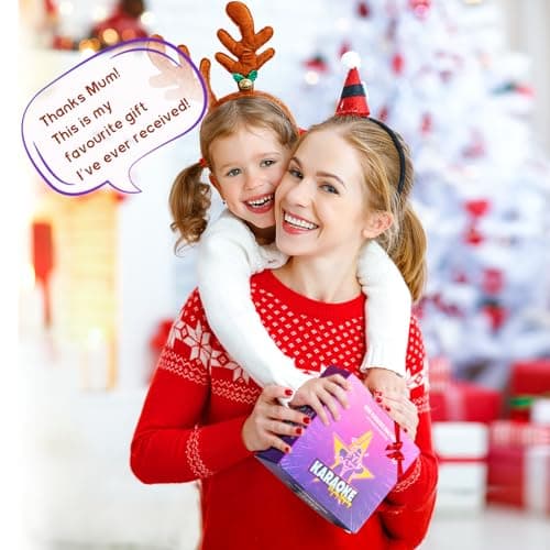YLL Mini Karaoke Machine with 2 Wireless Microphones, TOP Kids Gifts for Girls Ages 3, 4, 5, 6, 7, 8, 9,10,11,12 +Year Old, 4-12 Years Old Birthday Toy Gift for Girls Boys Party (Purple) - Image 2