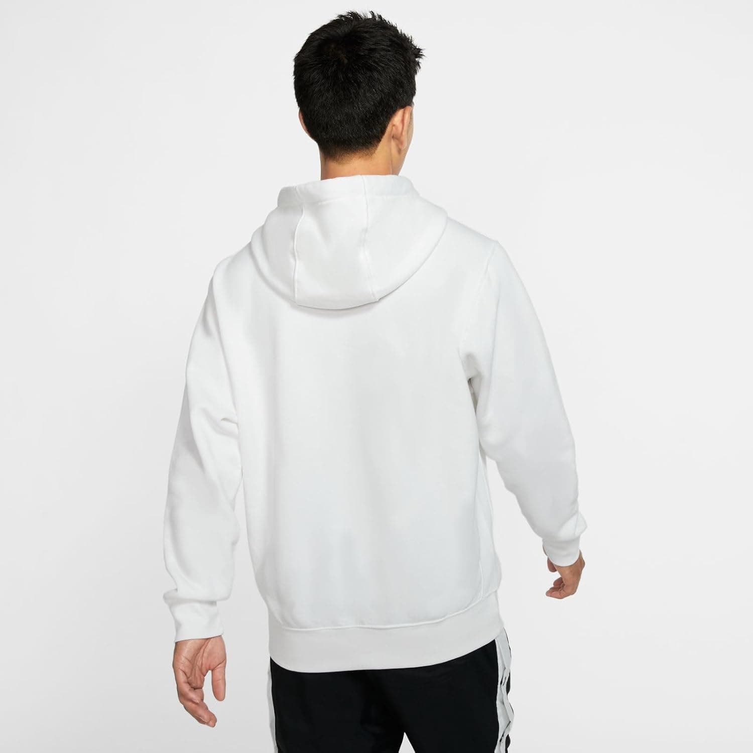 Nike mens Sportswear Club Pullover HoodieHoodie X-Large White/Black - Image 8