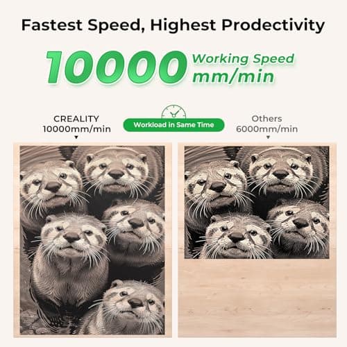 Creality Falcon 5W Laser Engraver Machine, 72w High Precision 0.06mm Laser Cutter and Engraving Machine for Wood Leather Acrylic Glass, 10000mm/min, Offline Usage, CNC Laser Engraver - Image 3