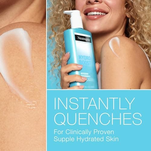 Neutrogena Hydro Boost Body Lotion for Dry Skin Gel Cream with Hyaluronic Acid Moisturizer, Fragrance-Free Non-Greasy Lightweight Hydration, Oil-Free, 16 Fl Oz - Image 2