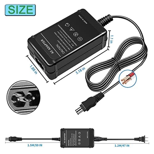 TKDY AC-L100 for Sony Handycam Camcorder Charger Cord Power Supply Adapter, fit for Sony Hi8 DCR TRV128 TRV103 TRV130 TRV150, CCD-TRV108 TRV308 Replace AC-L10A L10B L15A L15B L100A L100B L100C. - Image 7