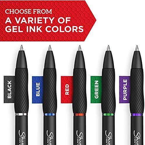 Sharpie S-Gel Gel Pens, Black Barrel, Medium Point (0.7mm), Black Gel Ink Pens, 12 Count - Home, Office, School, Journaling, Writing, Note-Taking, Teacher Supplies - Image 3