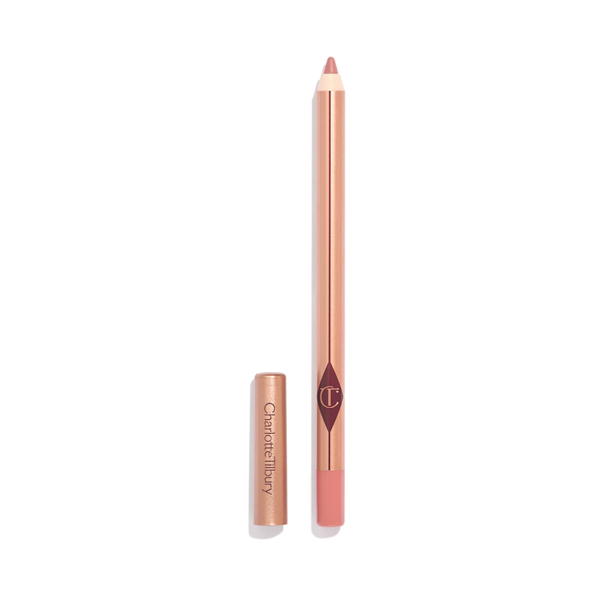 Charlotte Tilbury Lip Cheat Lip Liner Pencil - Gives Lips a Fuller-Looking, Defined Pout - Enriched with Jojoba Oil & Hyaluronic Acid - Waterproof, Smudge-Proof & Transfer-Proof Pillow Talk Fair - cool-toned pink