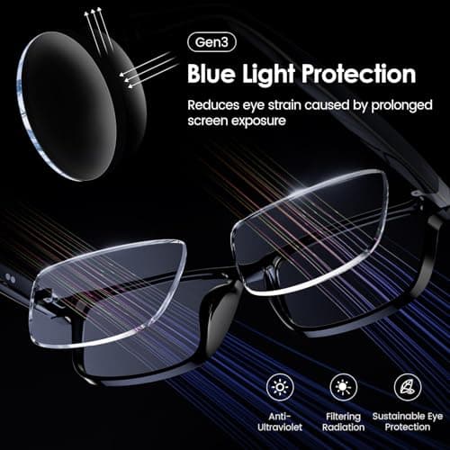 Emerhome Gen3 Smart Translation Glasses – Bluetooth Glasses with Dual Temples (Bluetooth+Standard), Real-Time AI Interpreter, Touch Control, Voice Assistant – Lightweight for Travel, Work, Business - Image 9