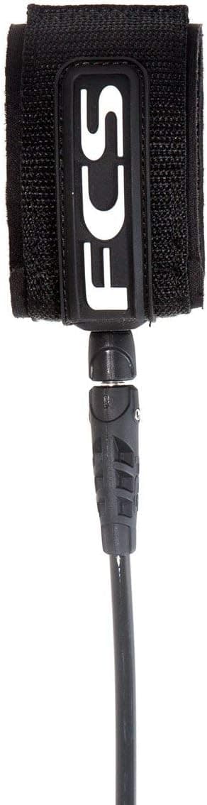 Classic Competition Leash by FCS Black Tranquil Blue 6' - Image 3