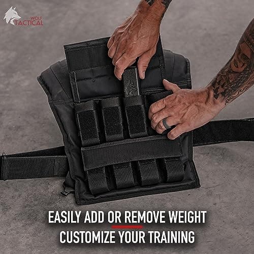 WOLF TACTICAL Weighted Training Vest - Strength Training Weight Vest for Men - Image 7