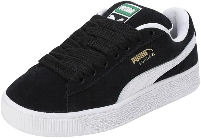 PUMA Unisex-Child Suede XL (Big Kid) Sneaker 6.5 Big Kid Black/White - Image 2