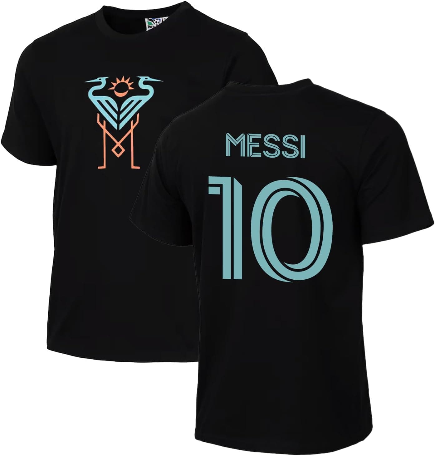 Inter Miami Lionel Messi #10 Youth Boys (8-20) Black Alternate Heron Third Jersey Tee 10-12 Black - Image 2