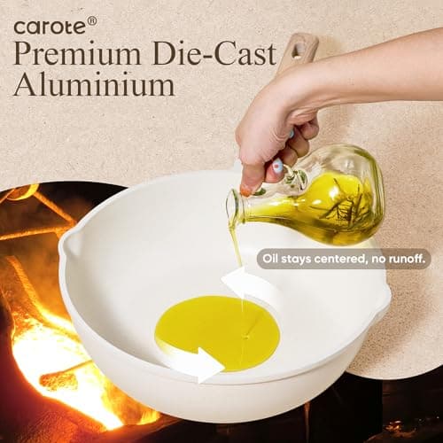 CAROTE 14 Pcs Pots and Pans Set Nonstick,Cookware Set Kitchen Cooking Set with Utensil and Pan Protectors - Image 6