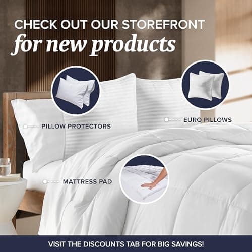 Beckham Hotel Collection Bed Pillows Standard/Queen Size Set of 2 - Original Down Alternative Pillow for Sleeping - Bedding for Back, Stomach or Side Sleepers - Image 10