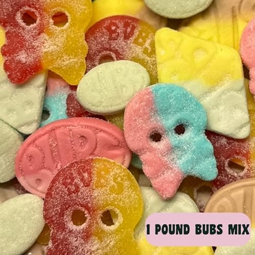 Bubs Swedish Candy Mix - Authentic Sweet and Sour Swedish Gummies - 1 Pound of Godis From Sweden - Big Ovals, Dizzy Skulls, Tutti Frutti and More - Foam Candy - Packed in a Candynavia Sweden Bag - Image 6