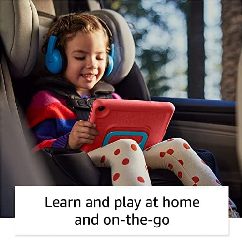 Amazon Fire 7 Kids tablet (newest model) ages 3-7. Top-selling 7" kids tablet on Amazon. Includes ad-free and exclusive content, easy parental controls, 10-hr battery, 16 GB, Red - Image 6