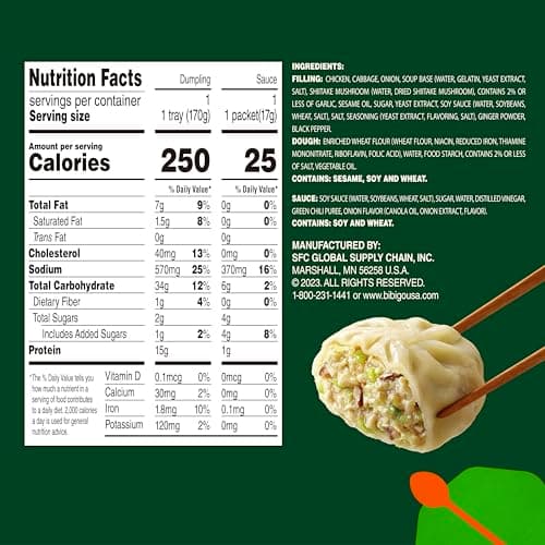 Bibigo Chicken and Vegetable Steamed Dumplings, 6 Oz - Image 9
