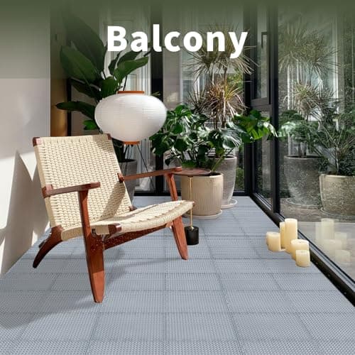 Fast-Drying Outdoor Decking for Garden, Kennel, Storage Shed, Basement, Garage, Patio, Bathroom, 10 PCS 12''x12''x0.59'' Heavy-Duty Interlocking Decking Tiles, Maximum Bearing Capacity up to 6613 LBs - Image 7