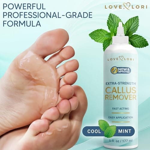 Callus Remover for Feet (Extra Strength) Foot Callus Remover Gel - Feet Scrubber, Pedicure Spa Tools, 6oz - Image 2