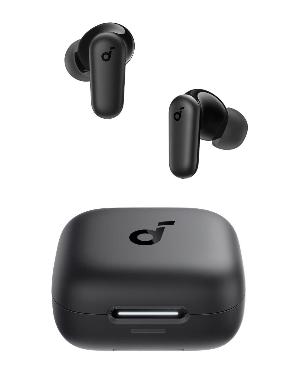 Soundcore P30i de Anker Auriculares Inalámbricos con Cancelación de Ruido, Cancelación de Ruido Fuerte e Inteligente, Graves Potentes, 45H de Tiempo de Reproducción, Estuche 2-en-1 y Soporte para Teléfono, IP54, Auriculares Inalámbricos, Bluetooth 5.4 (Negro)