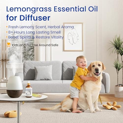 HIQILI Lemongrass Essential Oil, 100% Pure Natural Undiluted Premium Oils - 3.38 Fl. Oz - Image 2