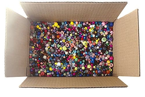 The Beadery Bonanza 5LB of Mixed Craft Beads, Sizes, Plastic, Round, Multicolor - Image 2