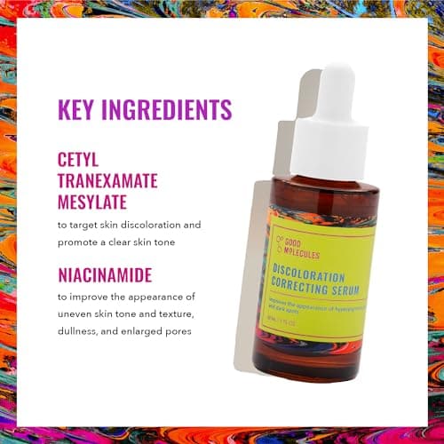 Good Molecules Discoloration Correcting Serum - Tranexamic Acid and Niacinamide Serum to Target Dark Spots and Hyperpigmentation - Skin Care for Face - Image 3