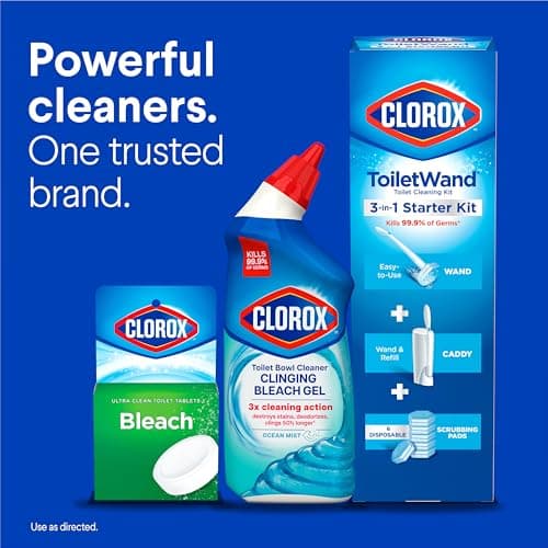 CLOROX Toilet Bowl Cleaner Clinging Bleach Gel, Ocean Mist, 24 Fl Oz, Pack of 2 (Package May Vary) - Image 10