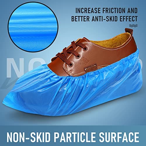 Buself Shoe Covers Disposable Non Slip - Pack of 100 (50 Pairs), Premium Waterproof and Recyclable Shoe Booties Covers for Indoors, Fits Up To 11 US Men and 13 US Women Size - Image 4