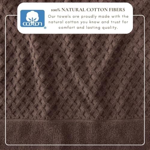Dark brown terry cloth towels for hair and skin - Image 4