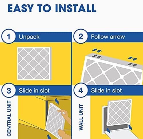 Aerostar 20x20x1 MERV 8 Air Filter, 6 Count, ACTUAL SIZE (19.75 x 19.75 x 0.75), HVAC, Air Conditioning & Furnace Filter Captures Dust, Lint & Pollen (MPR 600 / FPR 5), Made in USA 6 PACK MERV 8 Standard - Image 7