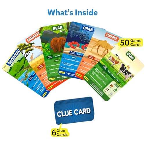 Skillmatics Guess in 10 Animal Planet, Card Game, Perfect for Boys, Girls, Kids, Teens, Adults Who Love Animals, Trivia Games, Travel Games, Gifts for Ages 6, 7, 8, 9, 10, and Up - Image 2