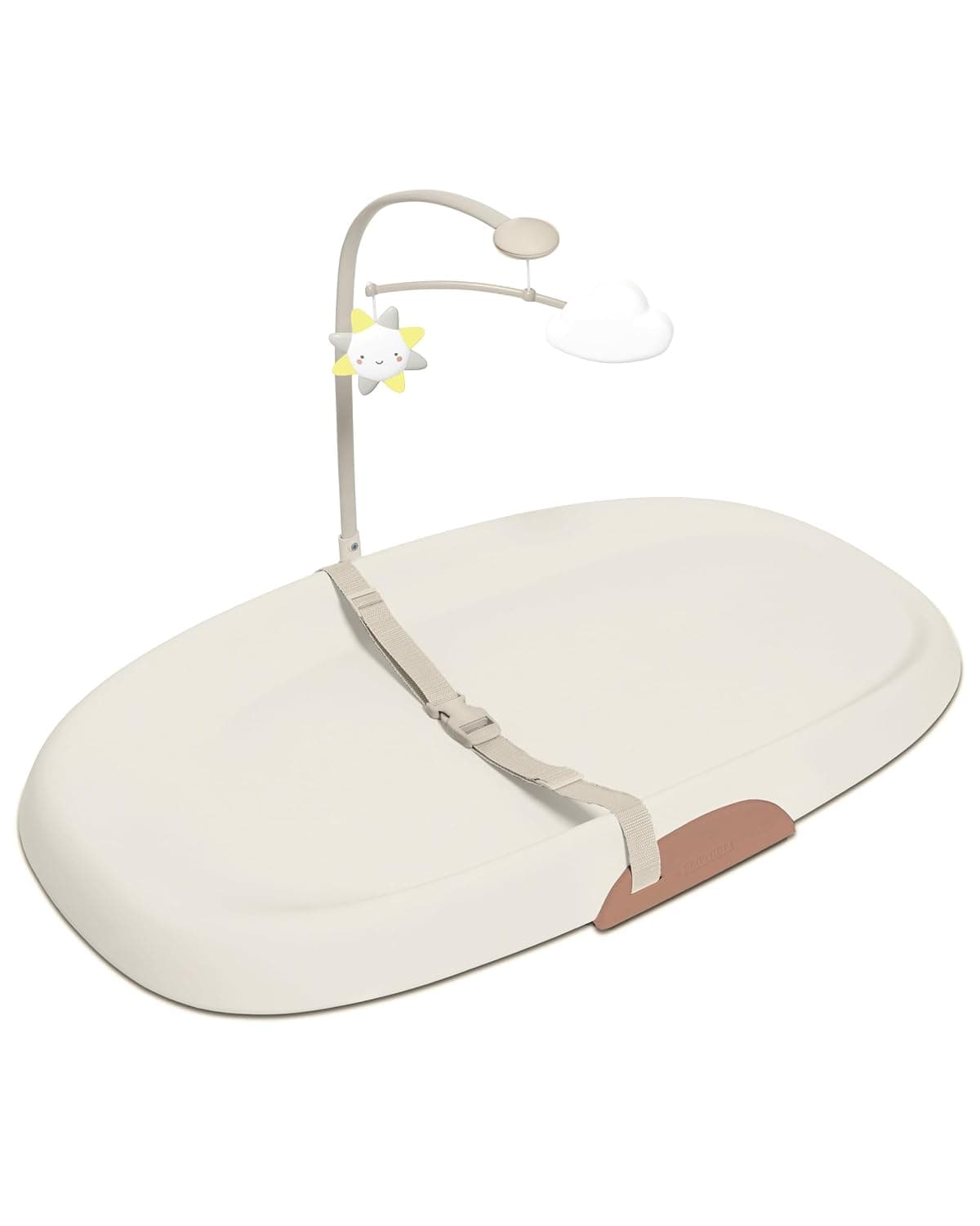 Amazon.com : Skip Hop Baby Changing Pad Nursery Style Wipe-Clean Contoured with Cushioned Foam, Non-Skid Base, Built-in Safety Belt & Tuck-Away Toy Bar Fits Standard Changing Tables, Oat : Baby