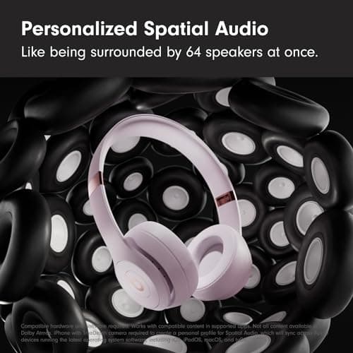 Beats Solo 4 - Wireless Bluetooth On-Ear Headphones, Apple & Android Compatible, Up to 50 Hours of Battery Life - Cloud Pink - Image 3