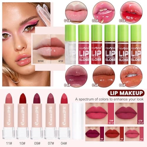 All in One Makeup Kit, Makeup Kit for Women Full Kit, Make Up Gift Set for Women, Makeup Essential Bundle Includes Foundation Eyeshadow Palette Concealer Lipstick Eyeliner Mascara Cosmetic Brush Set - Image 6