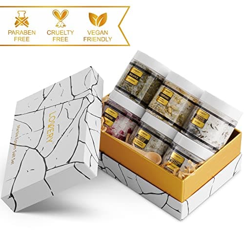 Gifts for Women Who Have Everything, Epsom Bath Salts Gift Basket Set, Relaxing Self Care Salt W/Essential Oil, Christmas Gifts for Mom, Lavender, Eucalyptus, Lemon, Coconut, Tea Tree, Honey Almond - Image 6