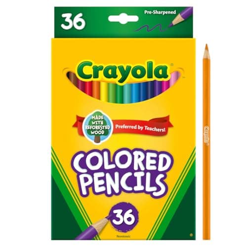 Crayola Colored Pencils (36ct), Kids Pencil Set, Back to School Essentials, Must Have Classroom Supplies for Kids, Pre-Sharpened Coloring Book Pencils, 3+ - Image 2
