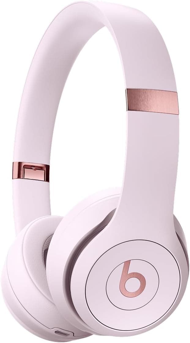 Beats Solo 4 - Wireless On-Ear Bluetooth Headphones, Up to 50-Hour Battery Life, Ultra-Lightweight Comfort, Powerful and Balanced Sound, Apple & Android Compatible - Cloud Pink Cloud Pink Standalone - Image 2