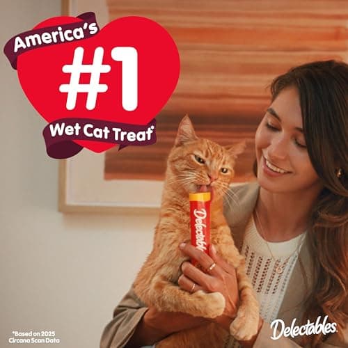 Delectables Squeeze Up Kitten Variety Pack, Creamy Squeezable Puree, Lickable Wet Cat Treats, Grain Free, No Added Fillers, No by-Products, No Added Preservatives, 0.5 Ounces Tube, 20 Tubes Total - Image 9