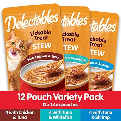 Hartz Delectables Stew Lickable Wet Cat Treats for Adult & Senior Cats, Variety Pack, 1.4 Ounce (Pack of 12) - Image 5