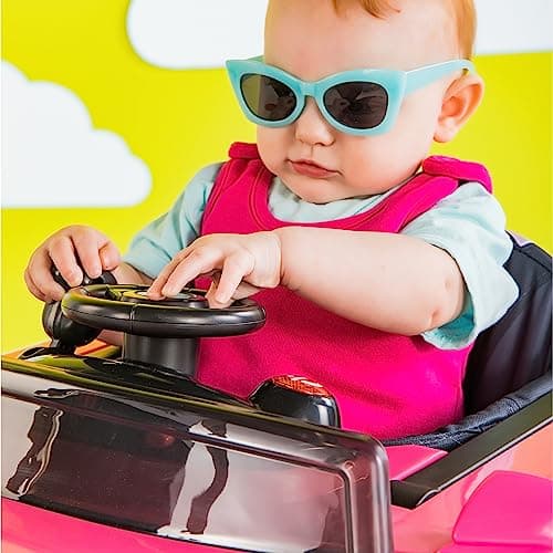 Bright Starts Ford Mustang 4-in-1 Pink Baby Activity Center & Push Walker with Removable Interactive Steering Wheel -Toy, 6 Months and up - Image 8