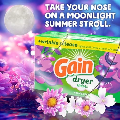 Gain Dryer Sheets, Moonlight Breeze Scent, 120 Count - Image 3