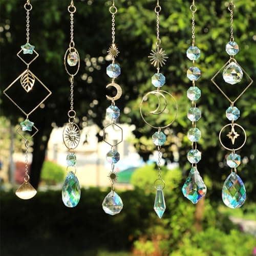 HYBEADS DIY Suncatchers, 400 pcs Sun Catchers Making Supplies Kit Art and Crafts for Adults Prism Hanging Decorative Suncatcher with Crystals Rainbow Maker for Indoor Windows Office Home Decor - Image 6
