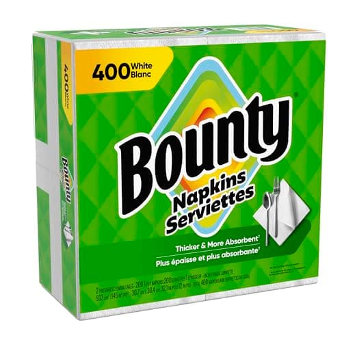 Bounty Paper Napkins, White, 400 Count - Image 9