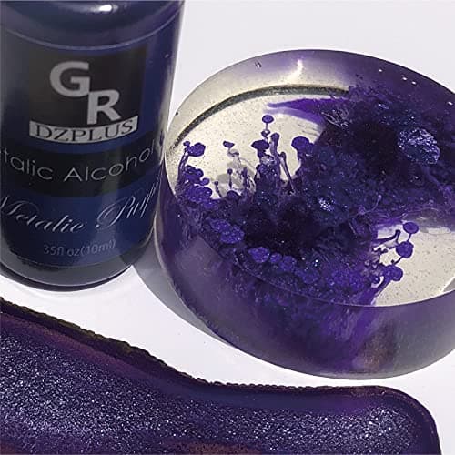 Metallic Alcohol Ink Set -26 Metallic Colors Alcohol Based Ink for Resin Art, Fluid Art,Resin Craft,Resin Petri Dish，Alcohol Ink Paint for Yupo,Tumbler (Metallic 26 Color Set) - Image 8
