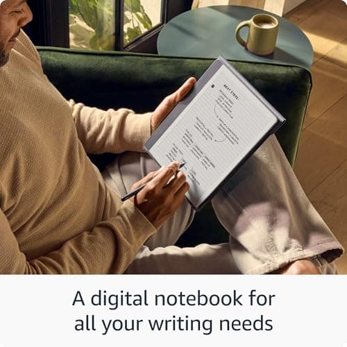 Amazon Kindle Scribe (64GB) - Your notes, documents and books, all in one place. With built-in AI notebook summarization. Includes Premium Pen - Tungsten - Image 2