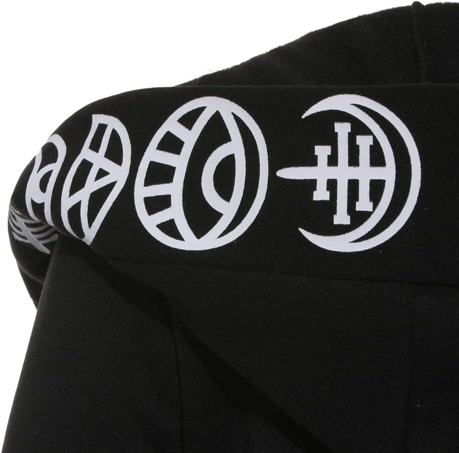 diffstyle Women Moon Gothic Witchcraft Punk Vintage Casual Long Hoodies Top Sweatshirt XX-Large Black - Image 5