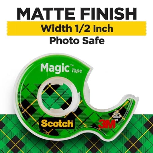 Scotch Magic Tape, Invisible, Home Office Supplies and Back to School Supplies for College and Classrooms, 6 Rolls with Dispensers - Image 2