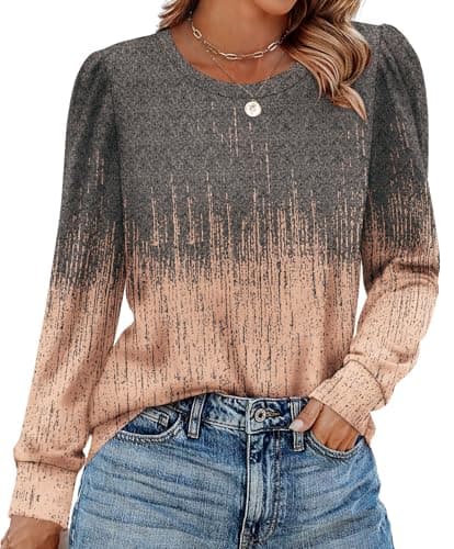Alaroo Long Sleeve Shirts Boho Clothes Winter Clothing for Women Tunic Tops Fall Fashion Outfits 2025 Print 8 XL - Image 2