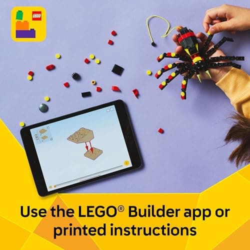 LEGO Creator 3 in 1 Wild Animals Surprising Spider Toy - Building Toy with 3 Build Options, Spider, Scorpion, or Snake - Animal Figures for Kids, Boys & Girls, Ages 7+ - Gift Idea for Birthday - 31159 - Image 6