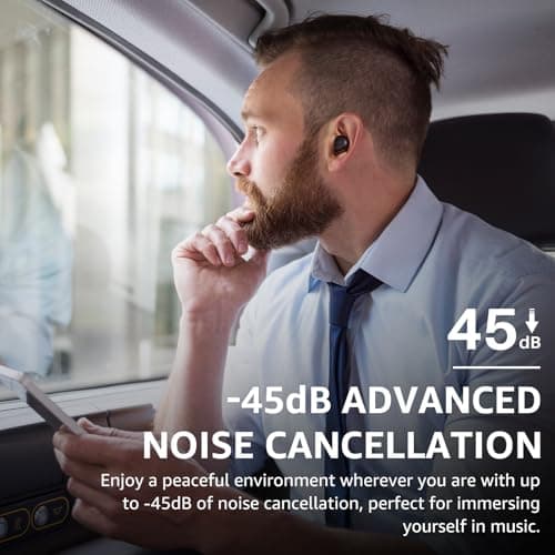 TOZO Hybrid Active Noise Cancelling Wireless Earbuds, 6 Mics ENC Clear Call, IPX8 Waterproof, in Ear Bluetooth 5.3 Headphones Stereo Bass Ear Buds 59H Playtime with LED Display 32 EQs via APP - Image 6